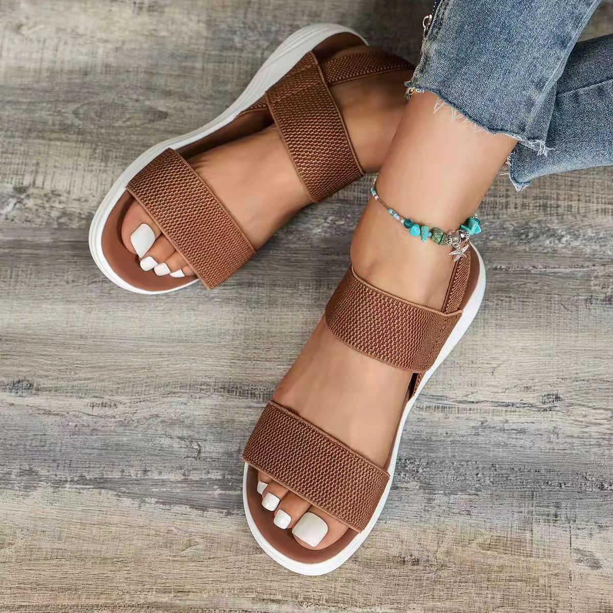 Comfortabele dames sandalen met orthopedische zool voor zomer