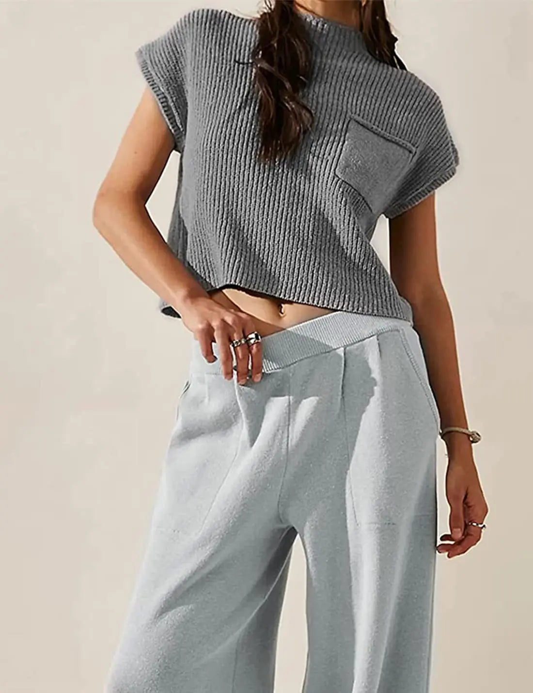 Dames Leer Vest Zwart Elegant Model