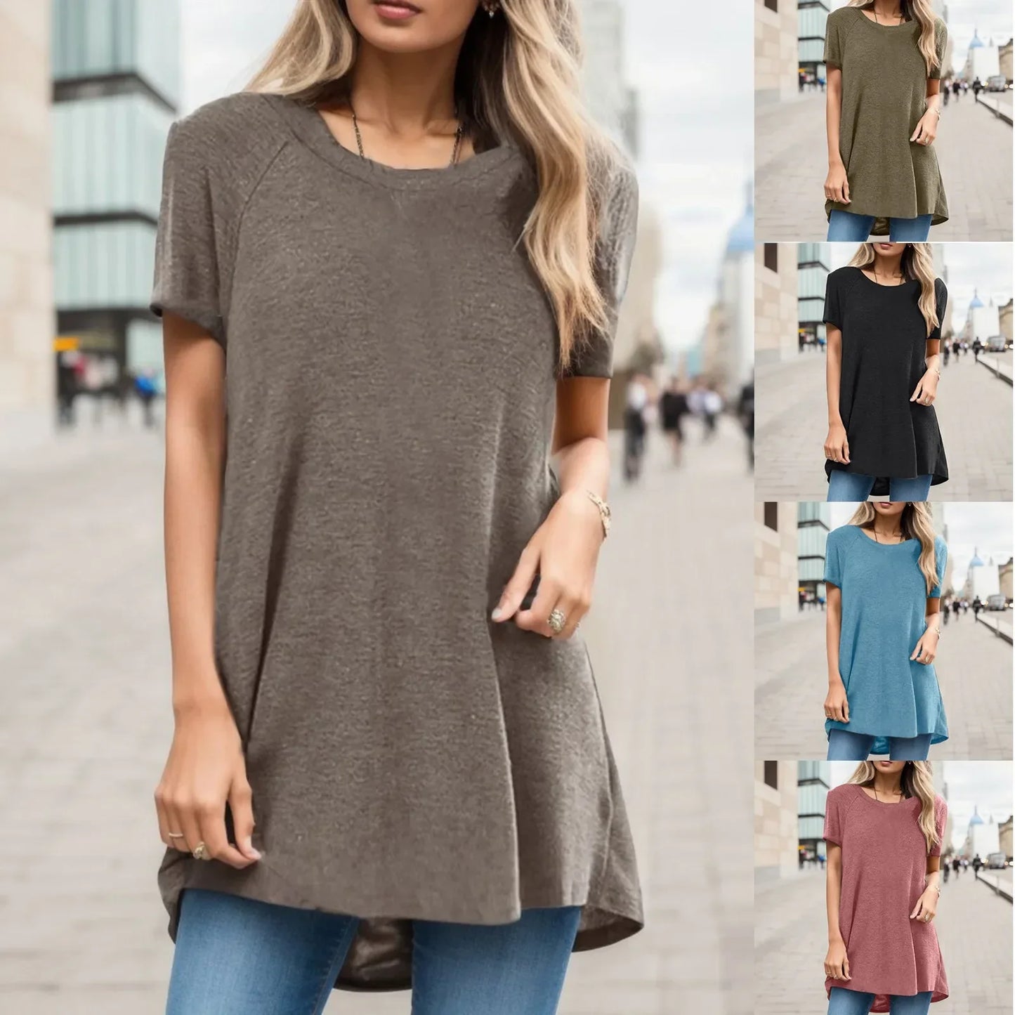 Dames Zomertop Casual Katoen T-Shirt