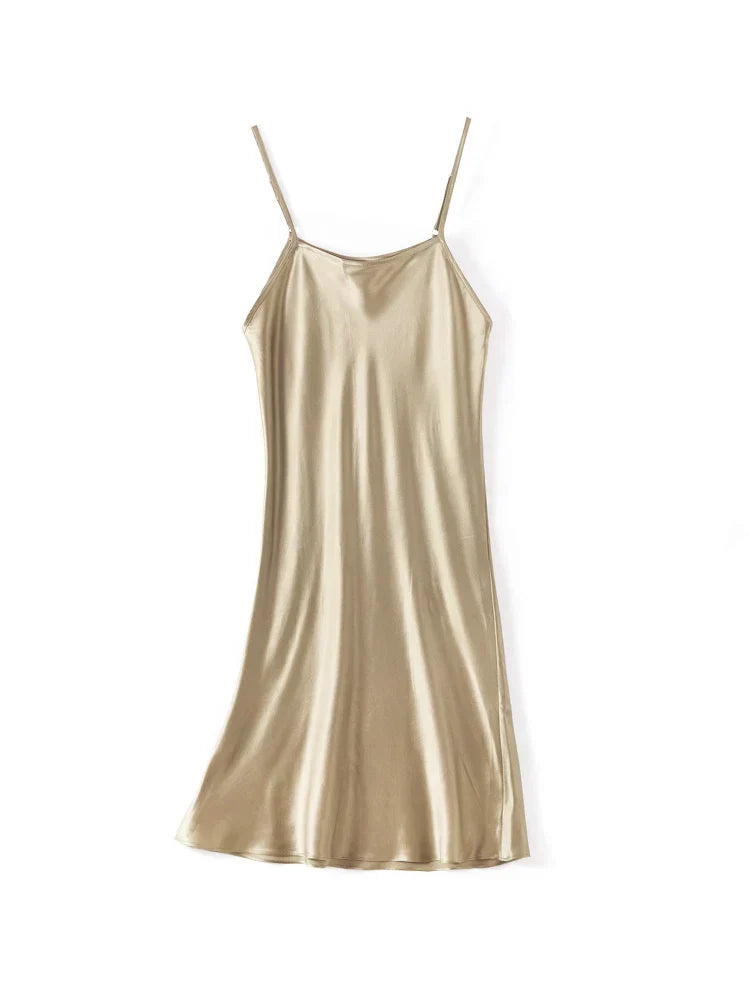 Zijde Jurk Elegance Suyadream Luxe Avondjurk