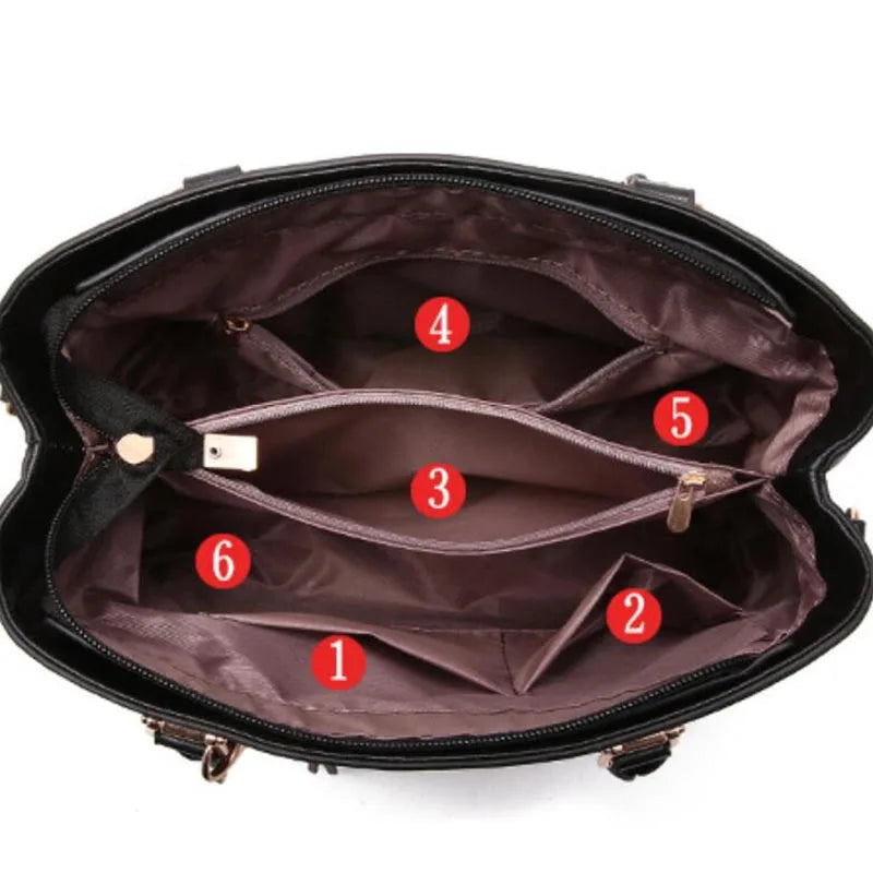 Luxe Fashion Tote Tas met Glanzend Design