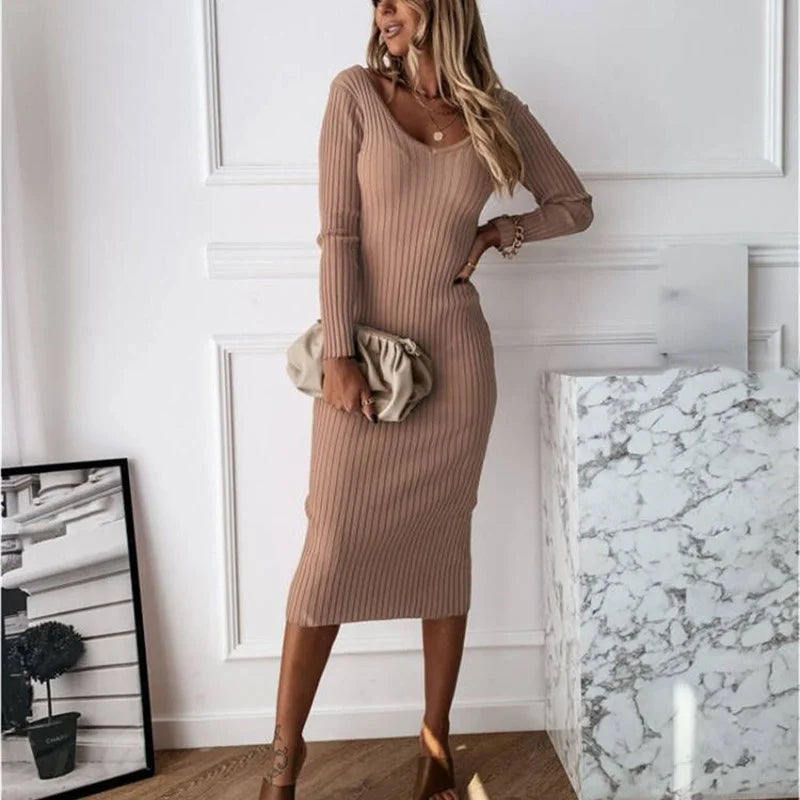 Lange Zomerjurk Maxi Jurk Nauwsluitend Zomerkleding