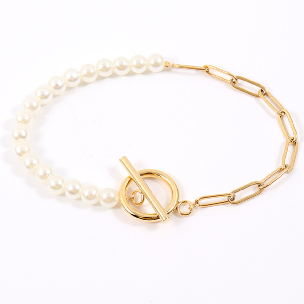 Parelsieradenset met Armband en Ketting Elegante Set