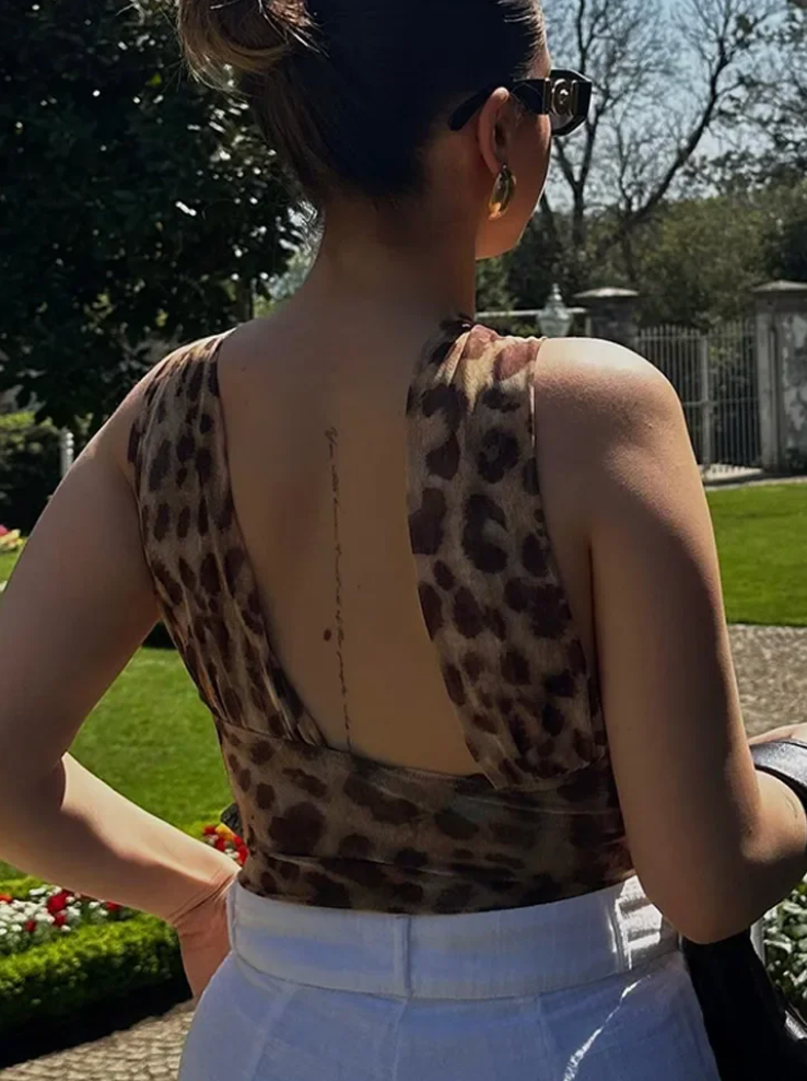 Leopard Bodysuit Esmay Stretchjurk