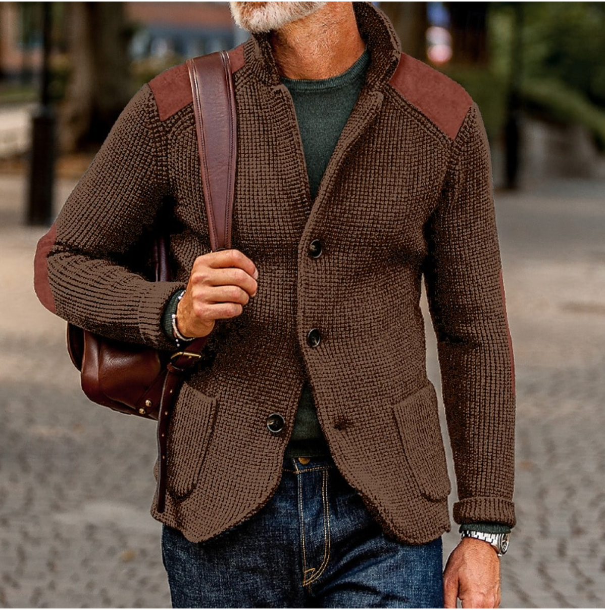 Heren Trui Warme Cardigan voor Herfst en Winter
