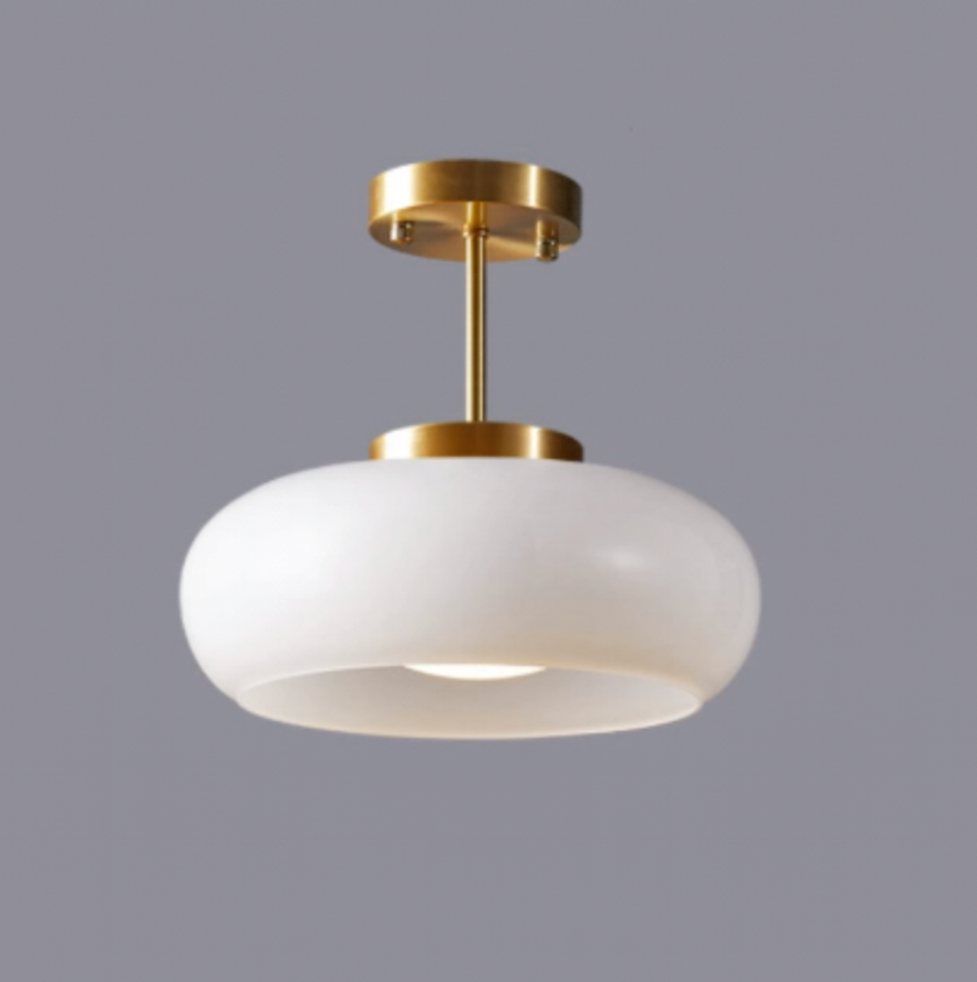 Plafondlamp Glas Vintage Rond 28cm LED 12W Modern Minimalistisch