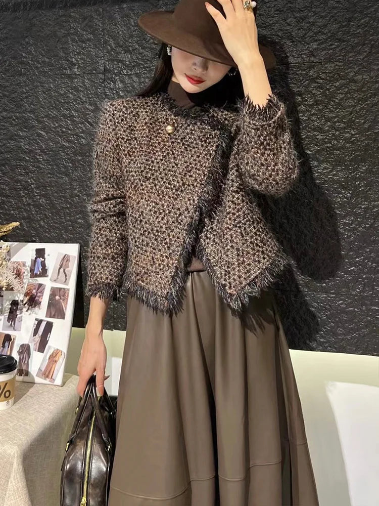 Unieke Vintage Jas voor Dames Elegant Design
