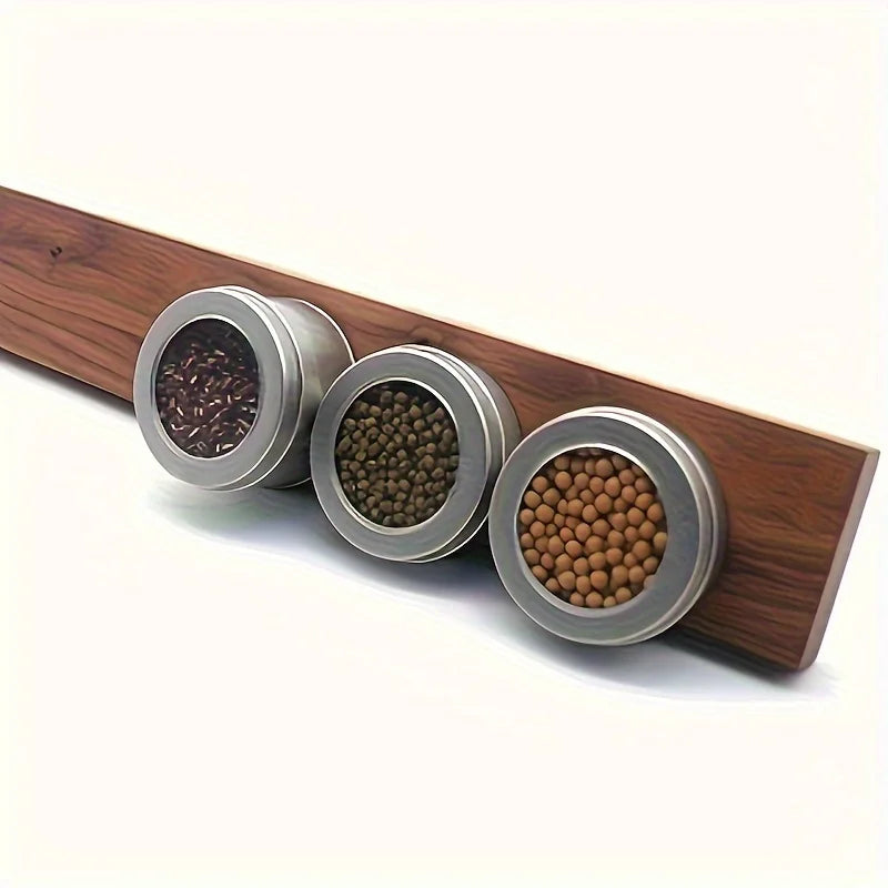 Magnetische Messenstrip Walnoot 40cm Wand Messenrek Hout Keuken Messtrip Muurbevestiging Messenhouder
