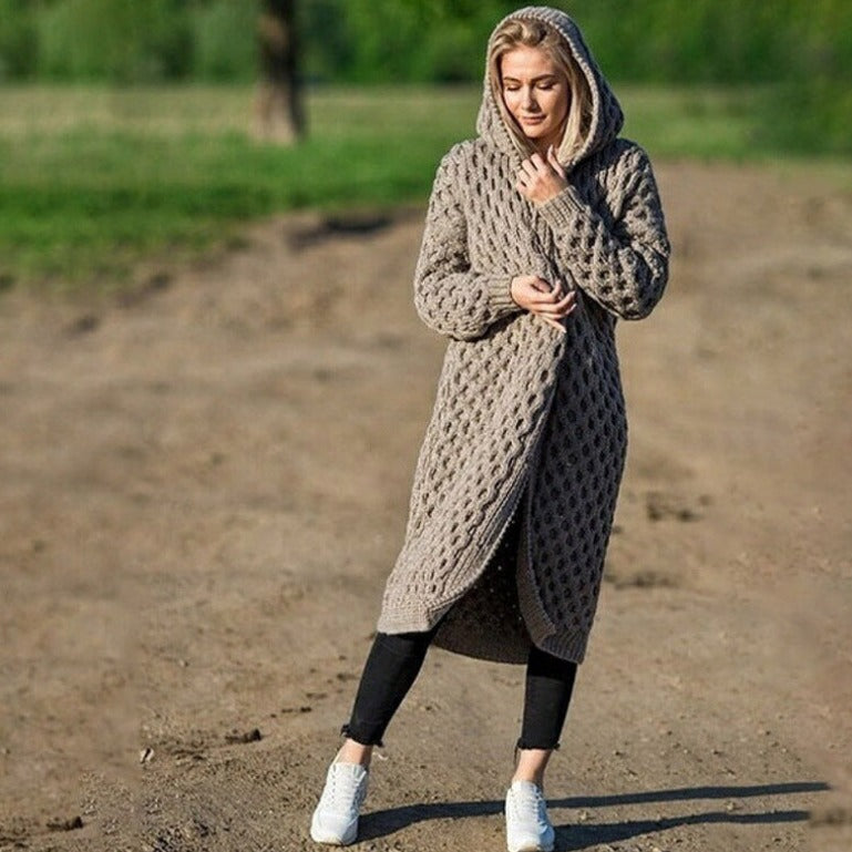 Vrouwen Trui Lange Vestjas Warm en Stijlvol