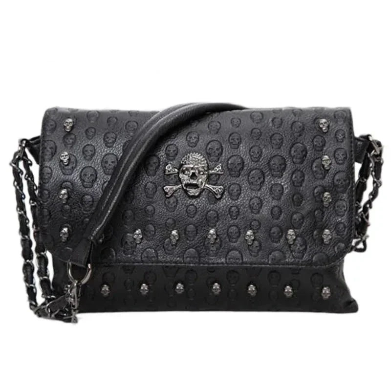 Luxe Crossbody Tasje met Riem en Rivet Details