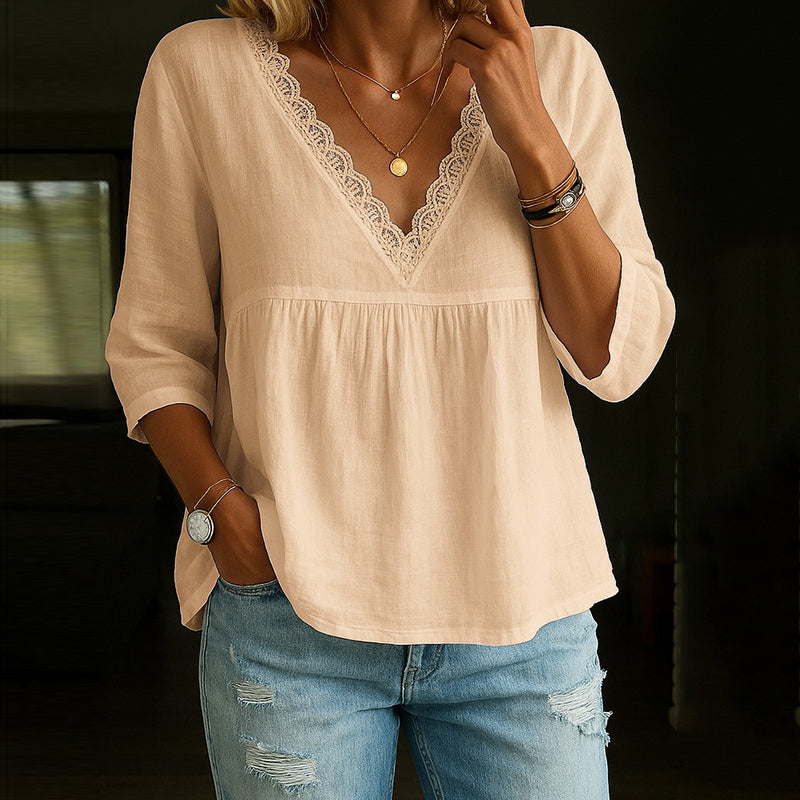 V-hals T-shirt van Kant Stretch