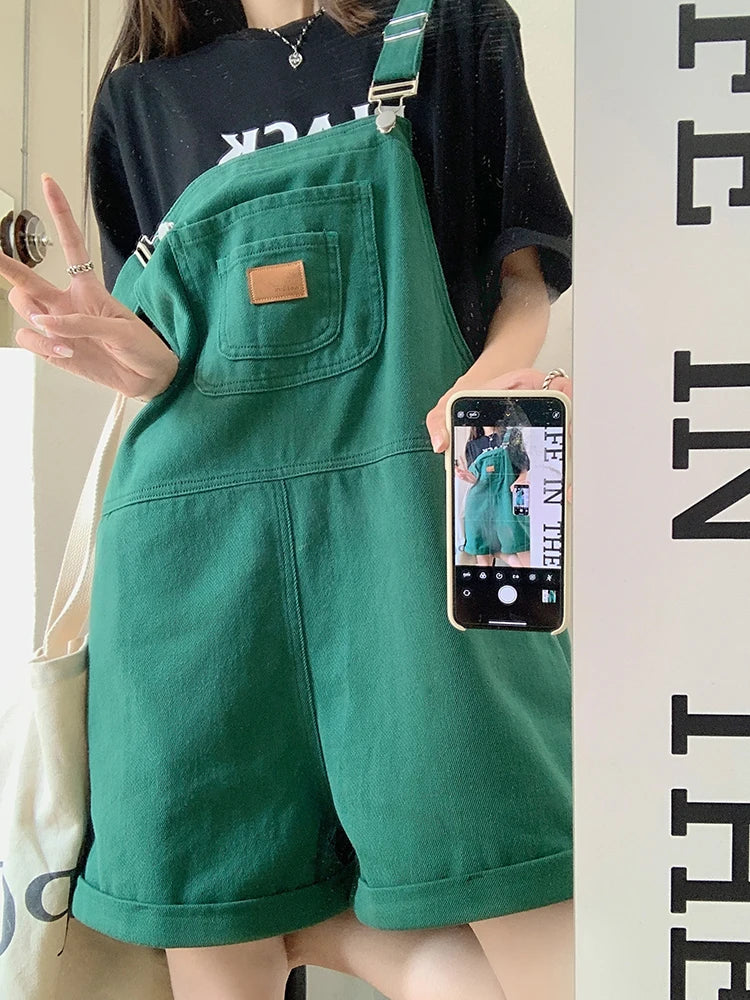 Dames Jumpsuit Zomerse Denim Overall Stijlvolle Zomerkleding