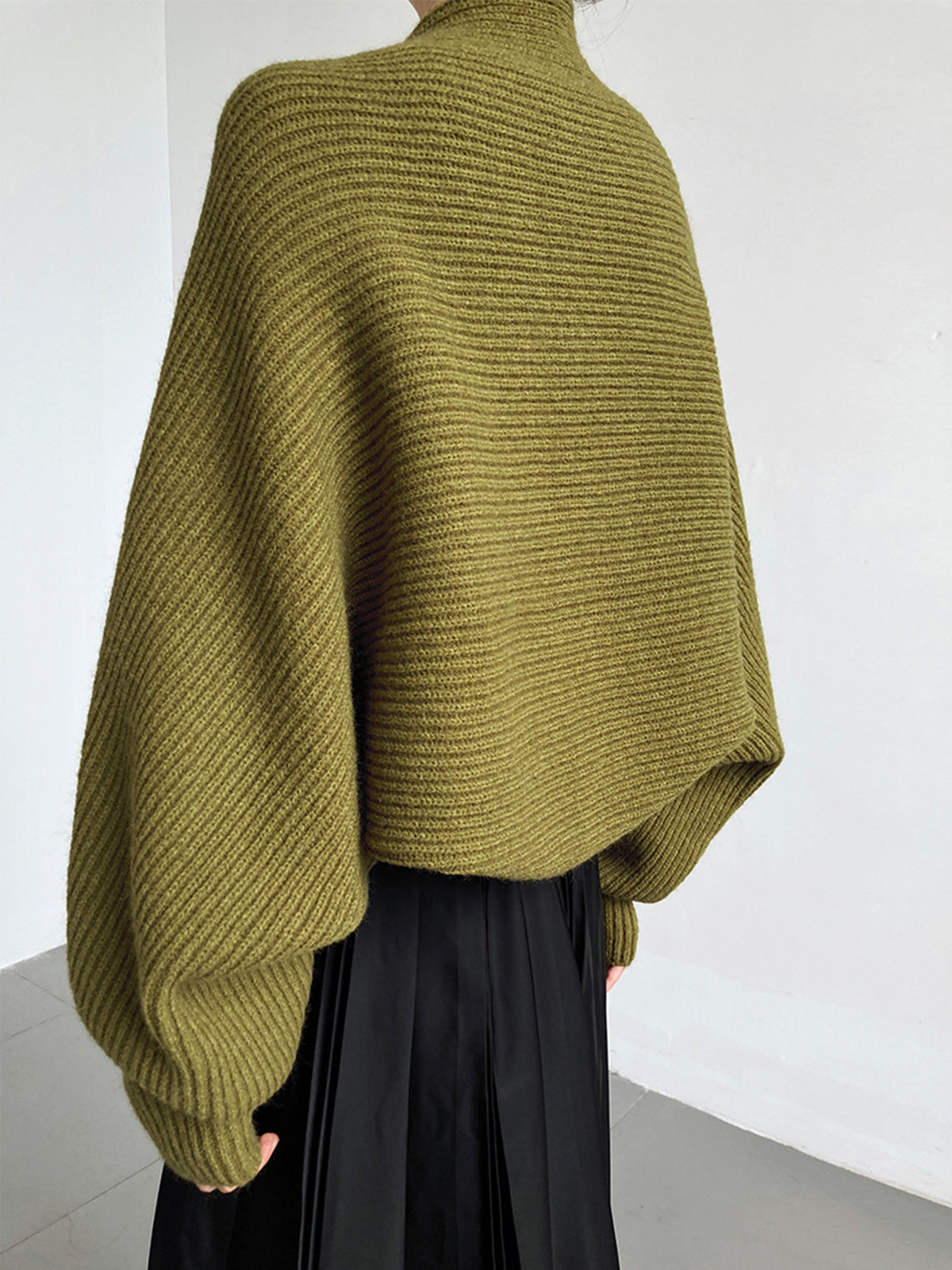 Dames Trui Viscose Licht Stretch Casual Merino Look