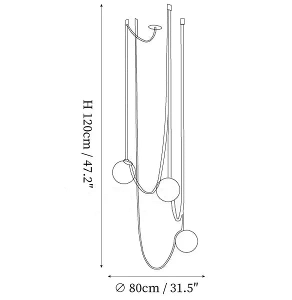 Hanglamp Leren Kabel Glazen Bol E27 Cognac Bruin Woonkamer Eetkamer Hal Postmodern Design 1 3 5 7 Bollen