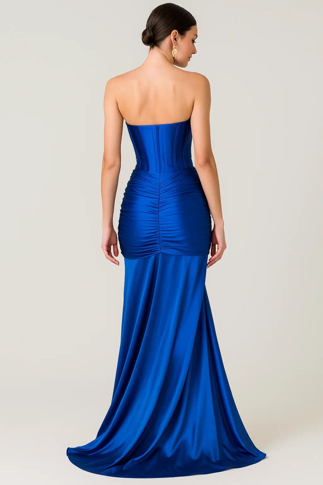 Elegante Galajurk Zonder Banden met Plooi Details