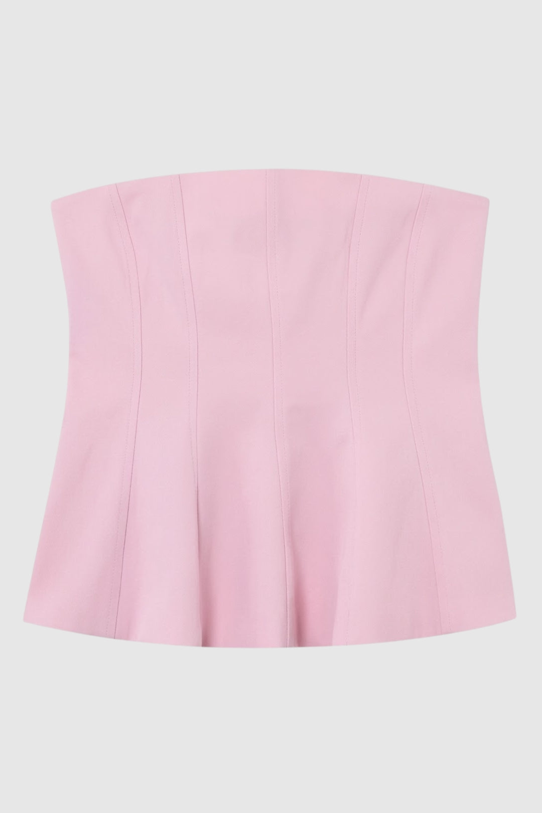 Dames Top Zonder Bandjes Corset Fit Uitlopende Zoom