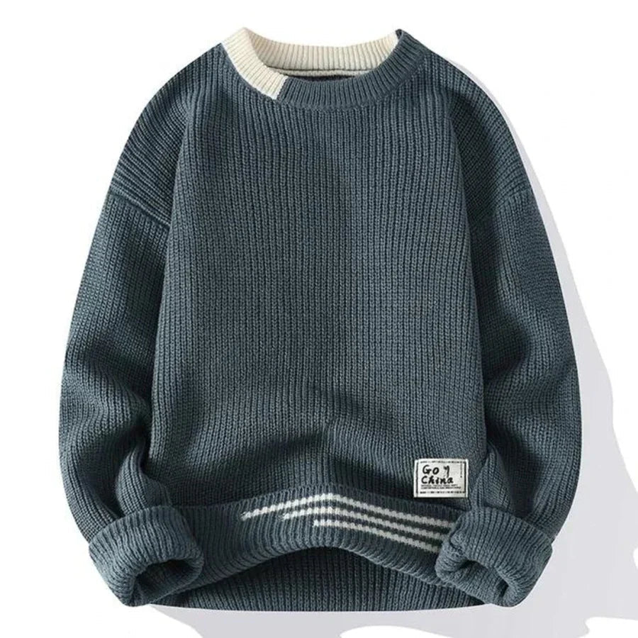 Sven Heren Trui | Zachte Gebreide Oversized Stof, Casual 4