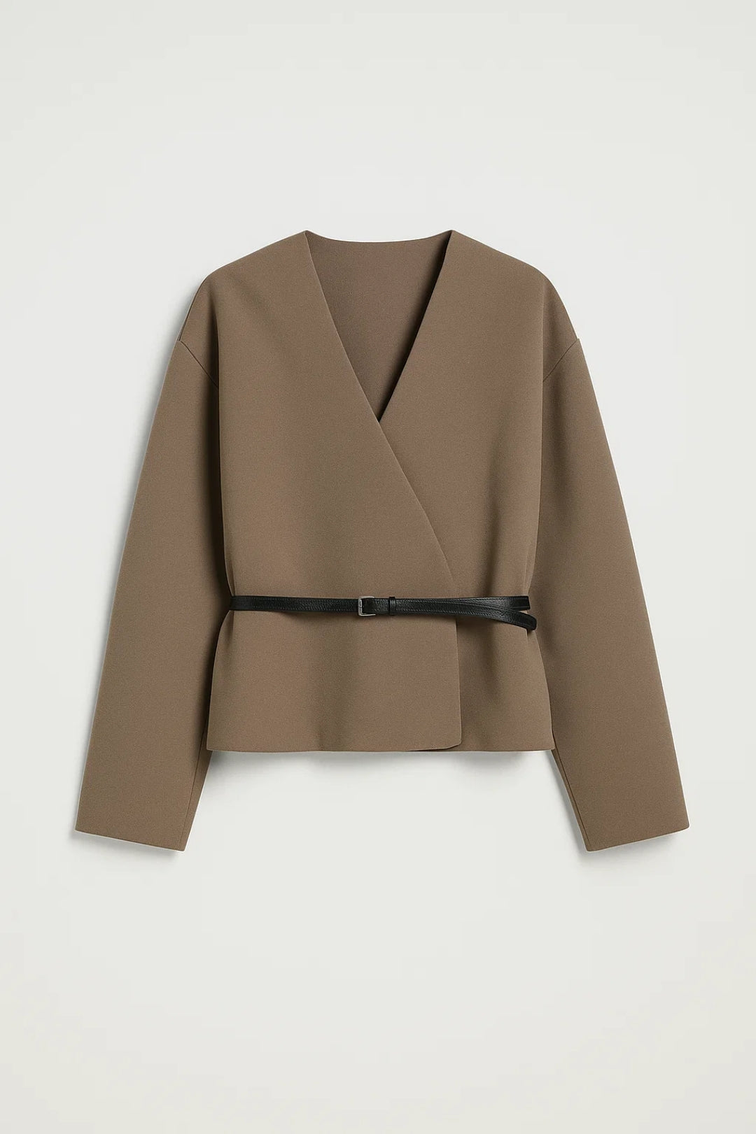 Dames Blazer Gekruist Model V-hals Elegant Stijl