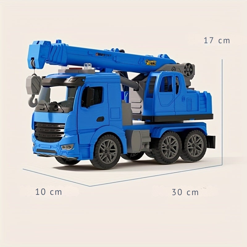 Speelgoed Kraanwagen Licht Geluid Beweegbare Arm Geel Blauw Peuter 3 Jaar Bouwvoertuig Constructiespeelgoed Cadeau