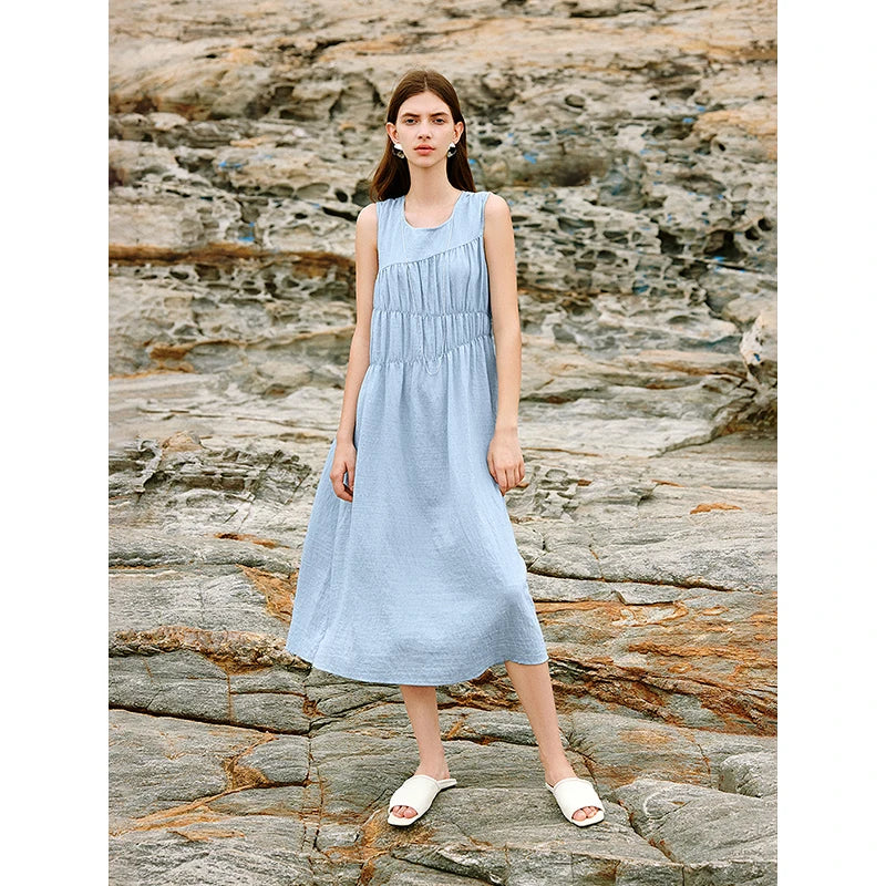 Dames Zomerjurk Ronde Hals Collectie