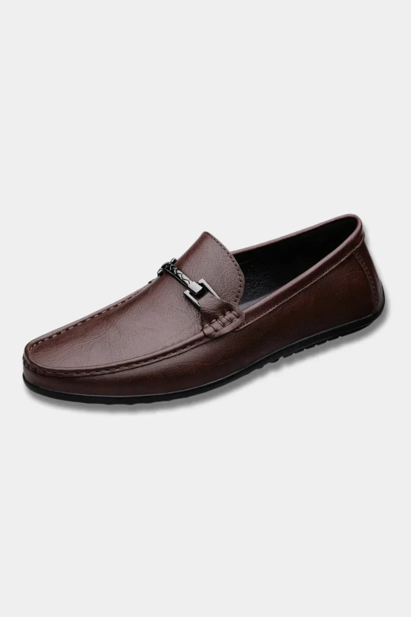Leren Instappers Heren Slip-On Ademend Comfortabel Zakelijk Casual