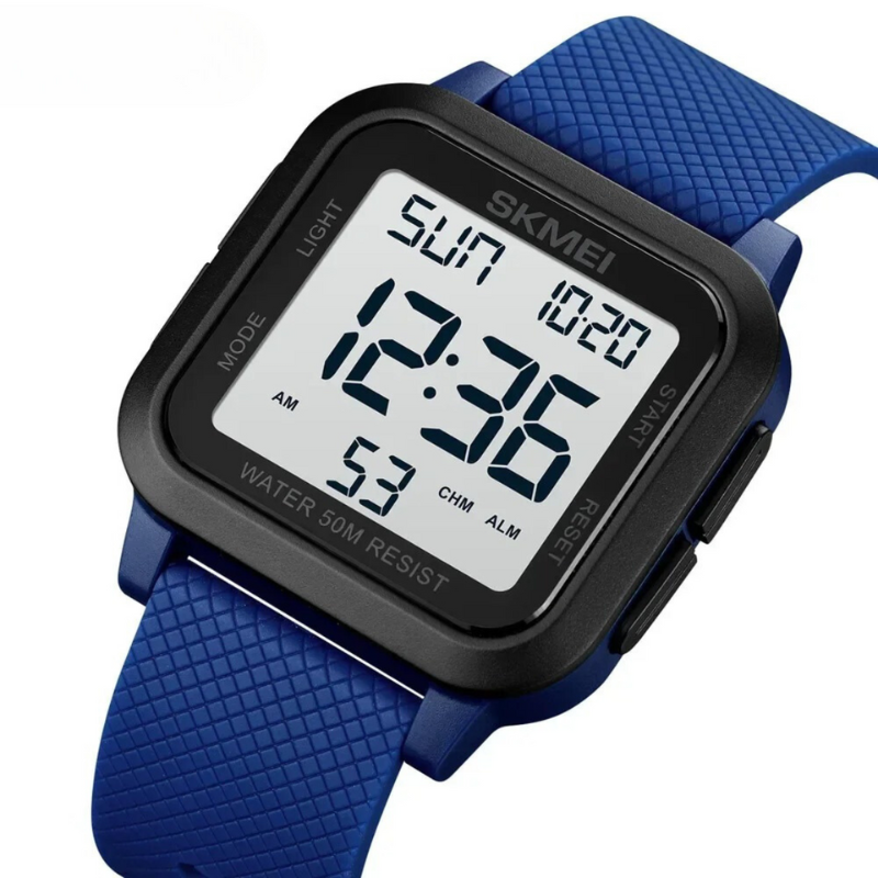 Waterdichte Outdoor Herenhorloge met Militair Design – Robuust Sporthorloge 5 ATM – 40 mm Wijzerplaat met Kunststof Band 20 mm
