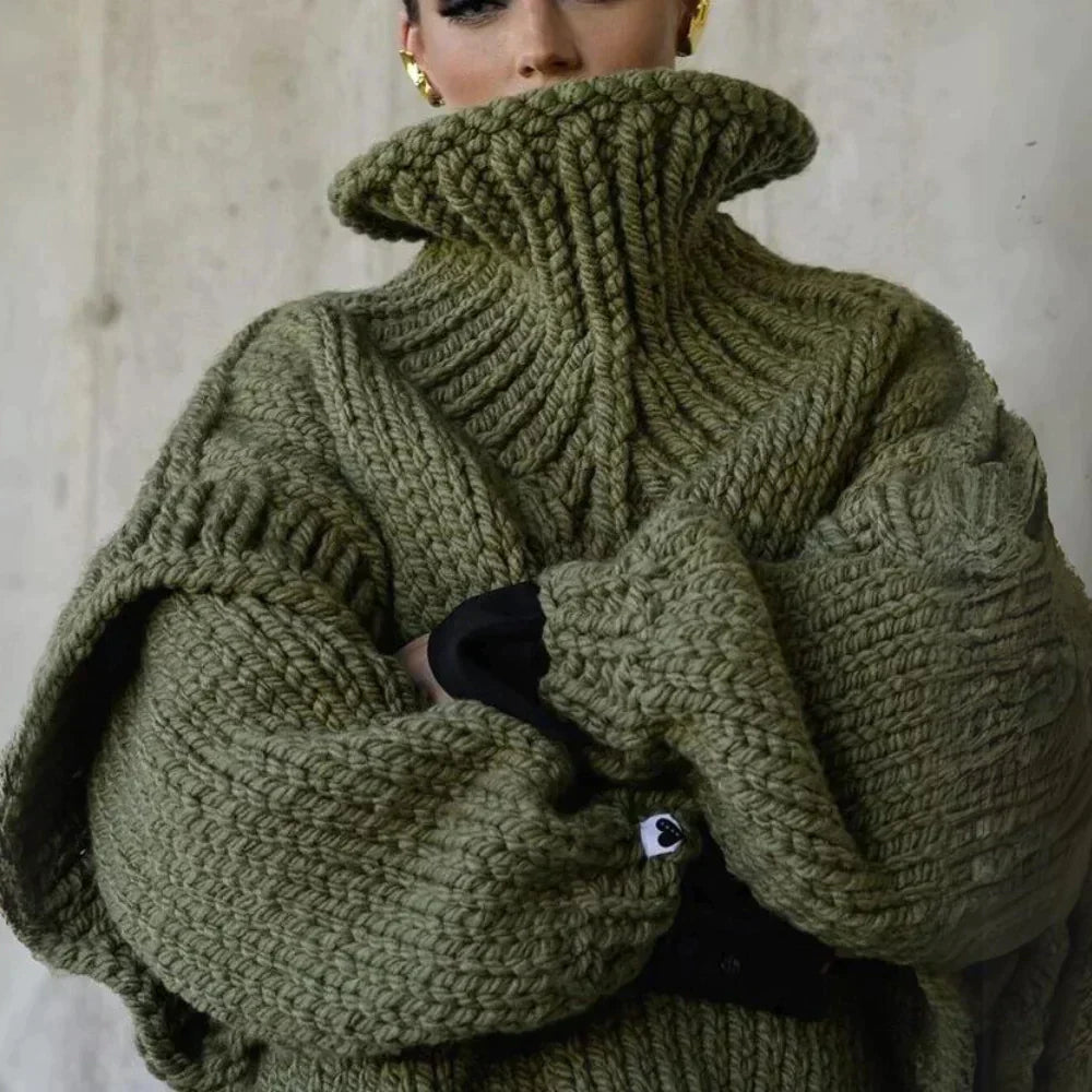 Dames Coltrui Oversized Zachte Warme Trui