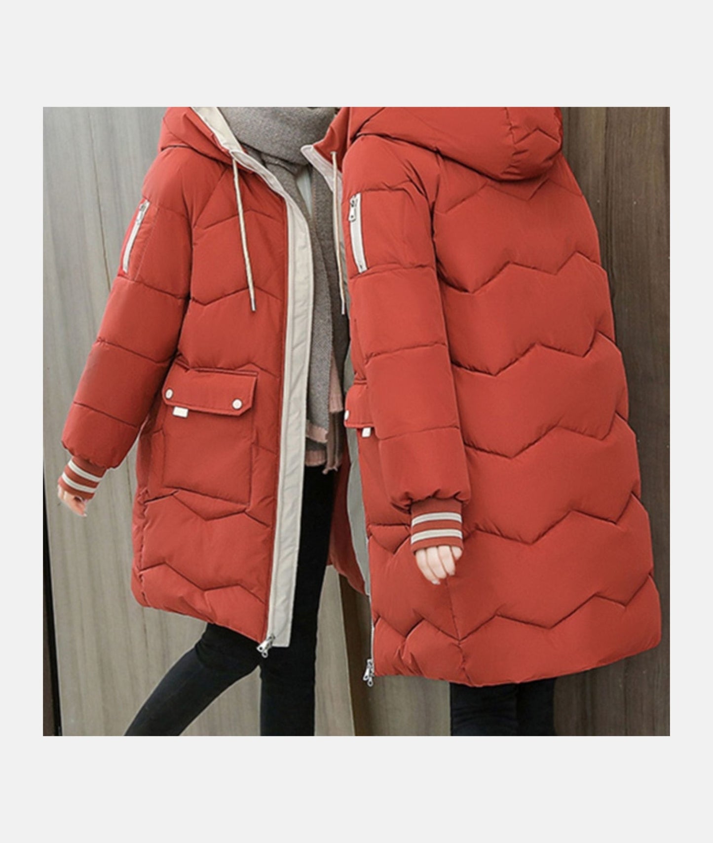 Dames Winterjas Warm en Stijlvol met Elegante Pasvorm