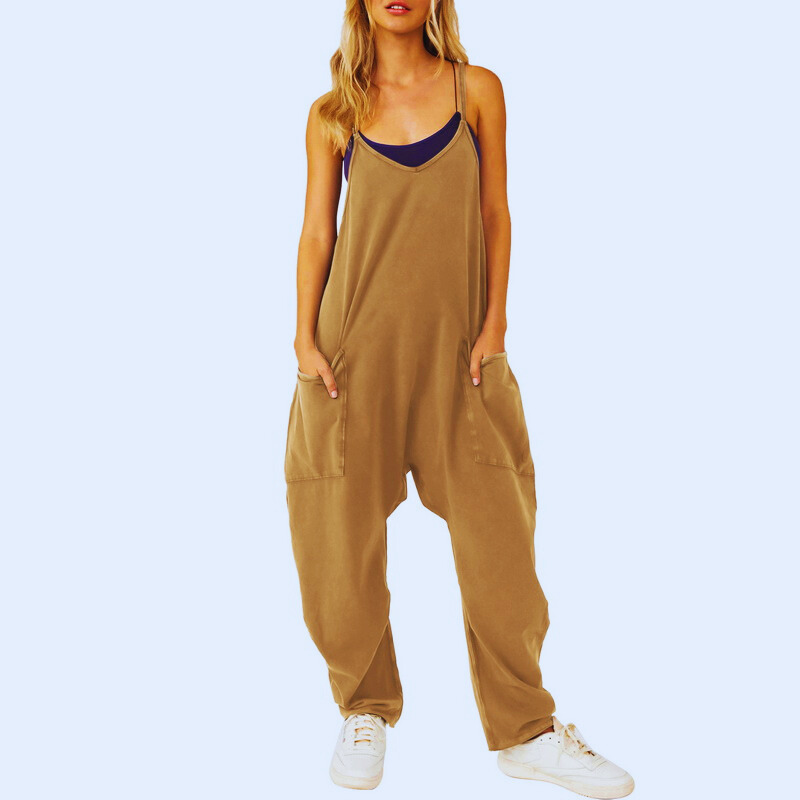 Vrouwelijke Jumpsuit Baggy Comfortabel Relaxed Fit