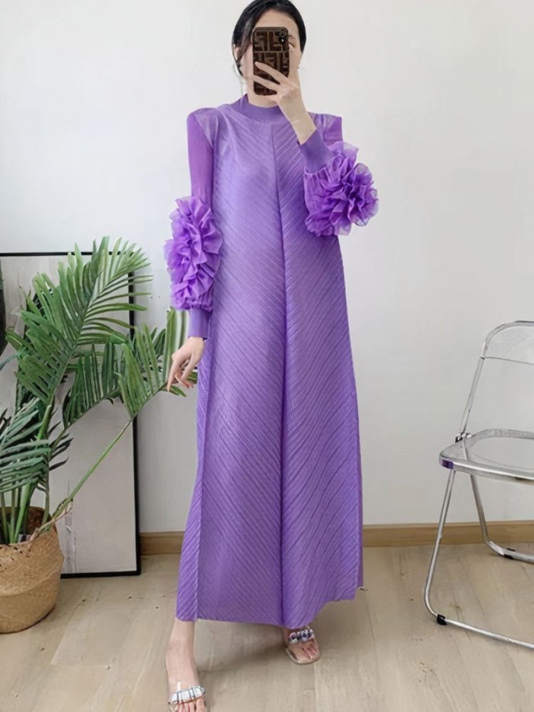 Vrouwelijke Maxi Jurk Wijdvallend Elegante Zomerjurk