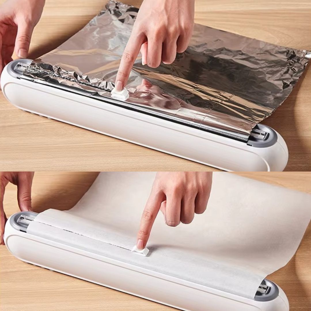 Magnetische Foliedispenser voor Keuken – Compact met Geïntegreerde Snijder – BPA-vrij Kunststof