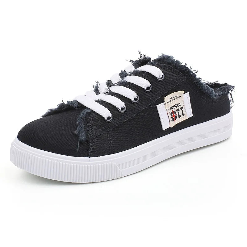 Lente Dames Sneakers Canvas Platte Comfortabele Loopschoenen