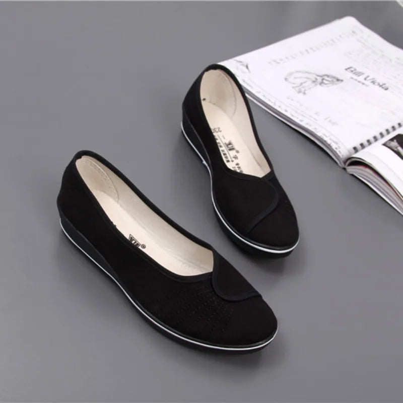 Dames Loafers Comfortabel Leer Zwart Stijlvol