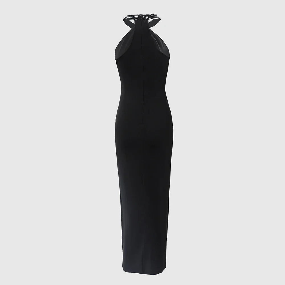 Dames Zomerjurk Slank Wikkeljurk Sexy Zwarte Jurk