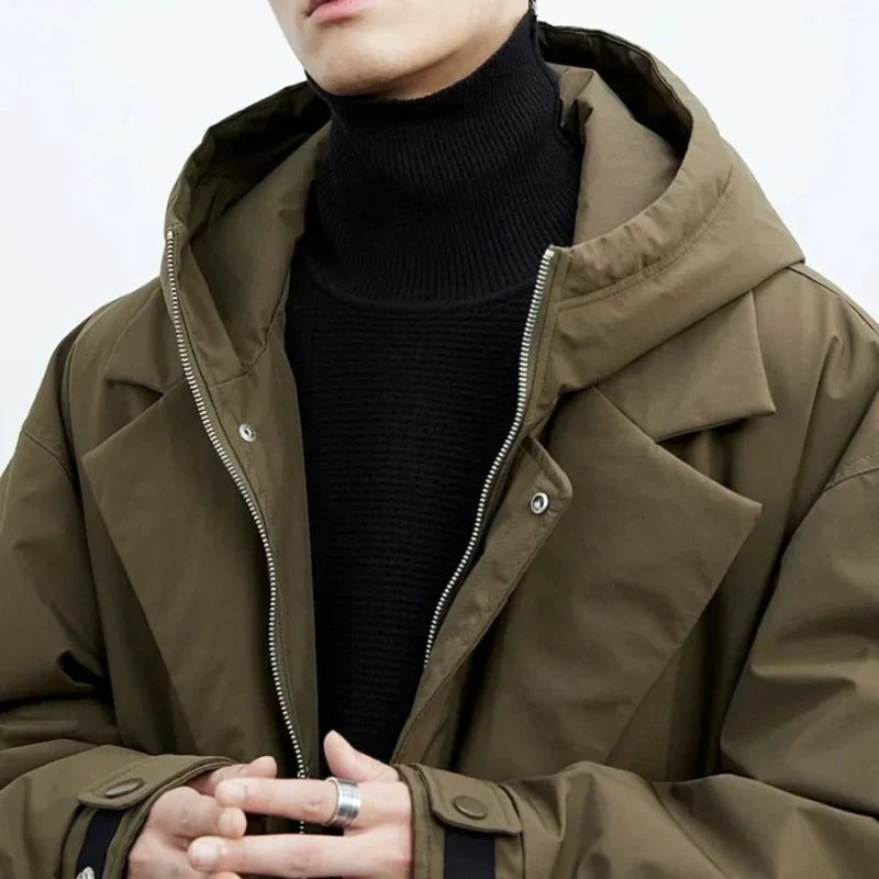 Heren Trenchcoat Waterdicht Warm en Winddicht