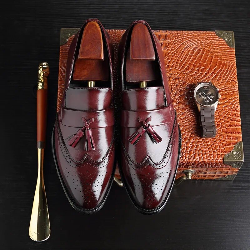 Heren Brogues Nero Comfortabele Orthopedische Schoenen