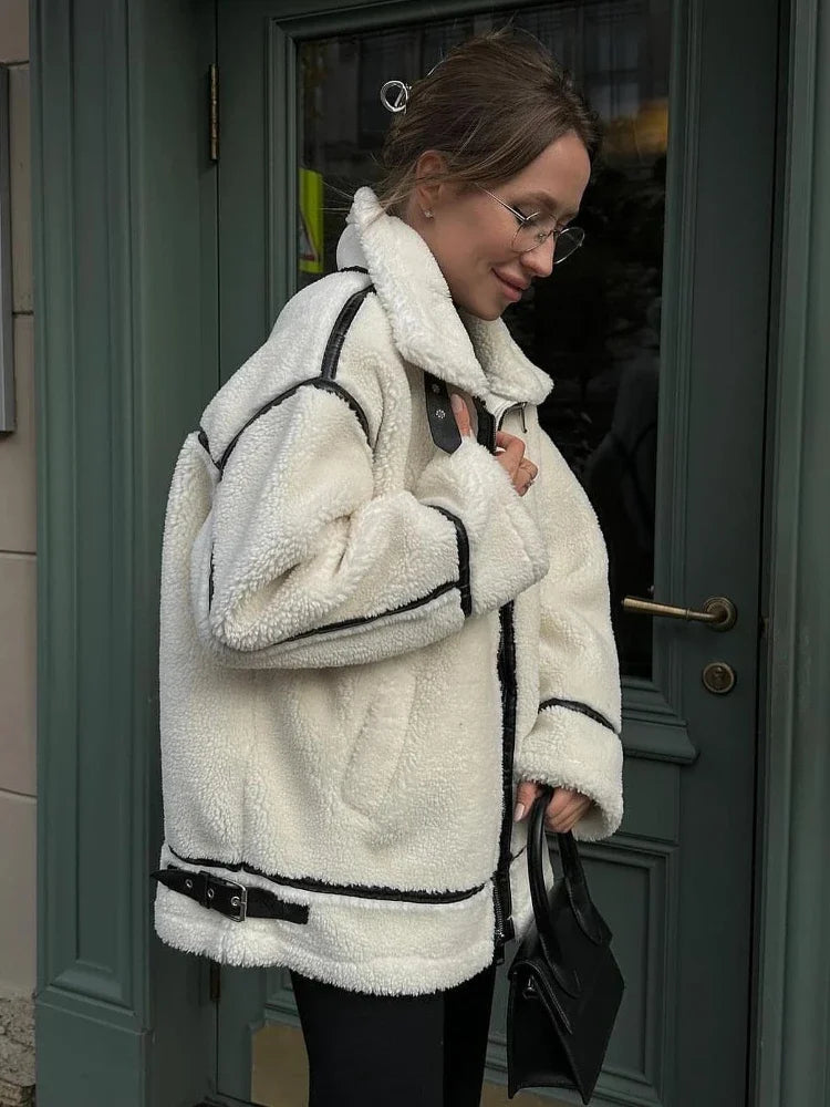 Damesjas Winter Superzacht Teddy Warm en Casual