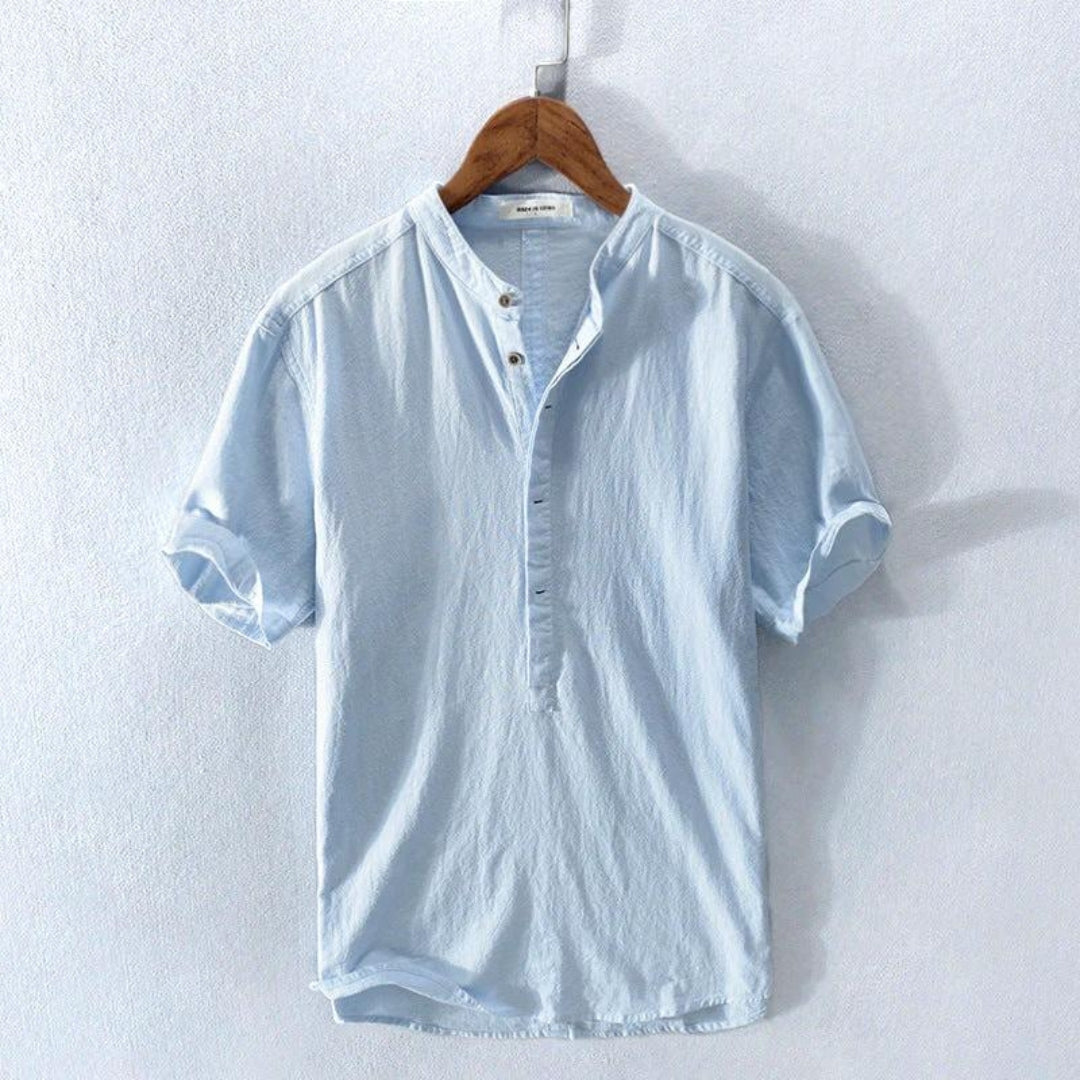Wilhelm | Casual Henley zomerhemd voor heren 3