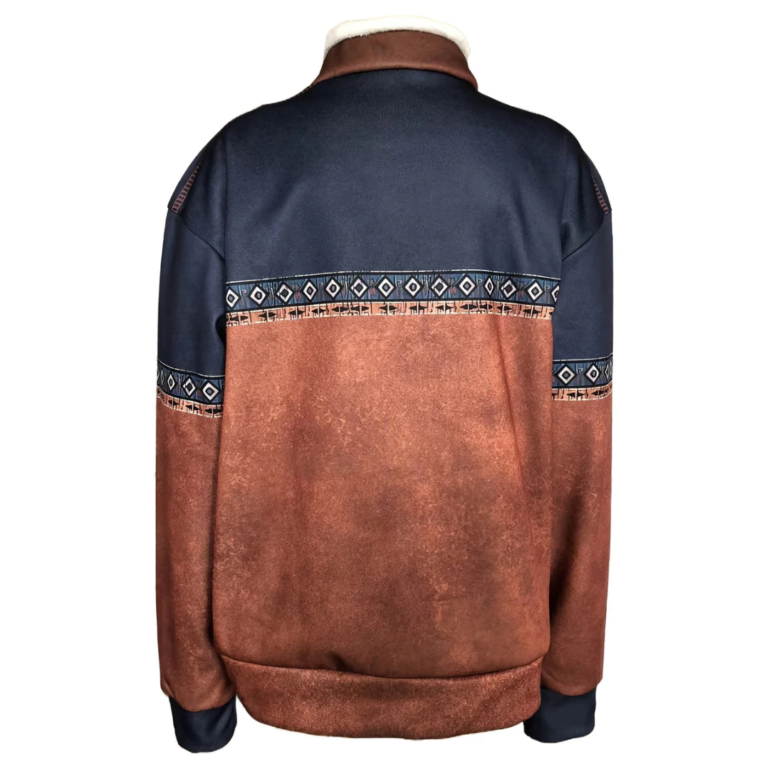 Heren Trui Warm Wol Halve Rits Comfortabel