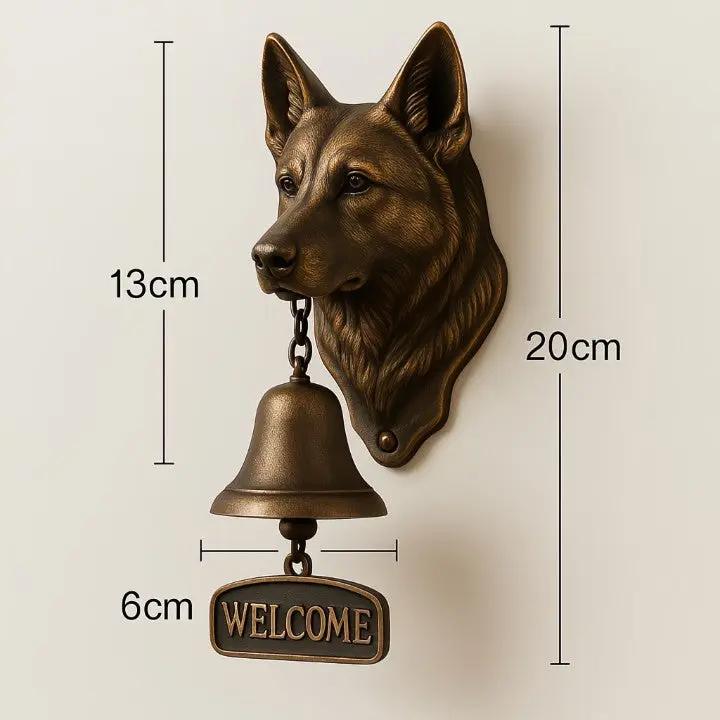 Deurbel met Hond – Gietijzeren Vintage Belletje voor Gastvrij Welkom