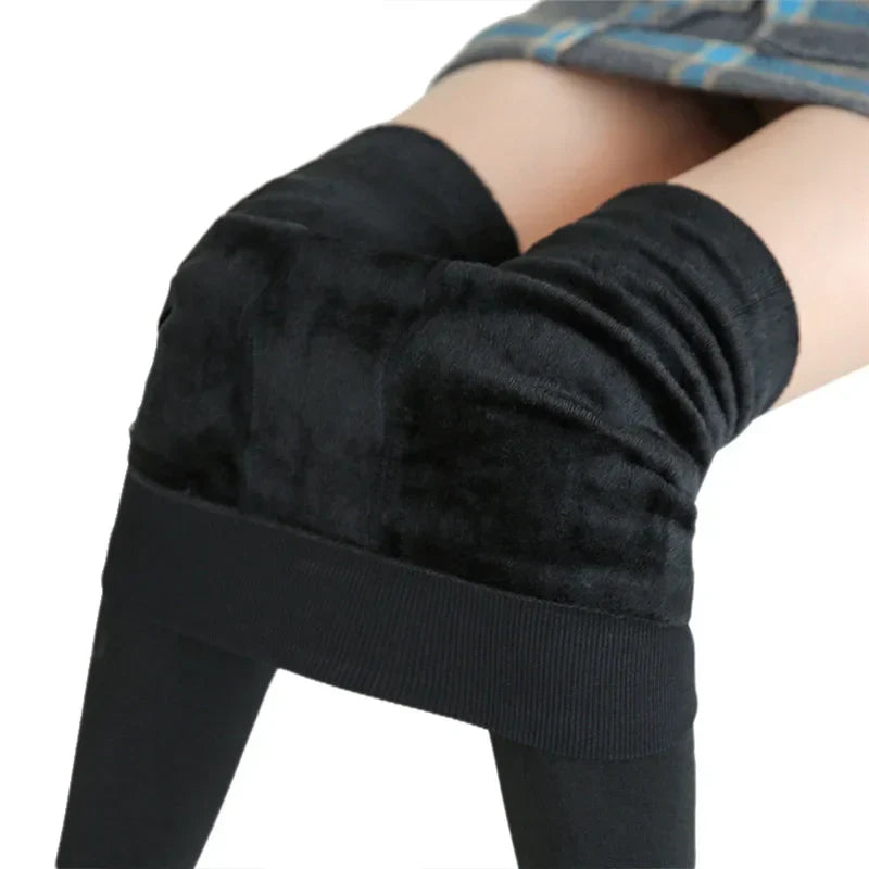 Vrouwelijke Hoge Taille Leggings Zacht Fluwelen Stretch