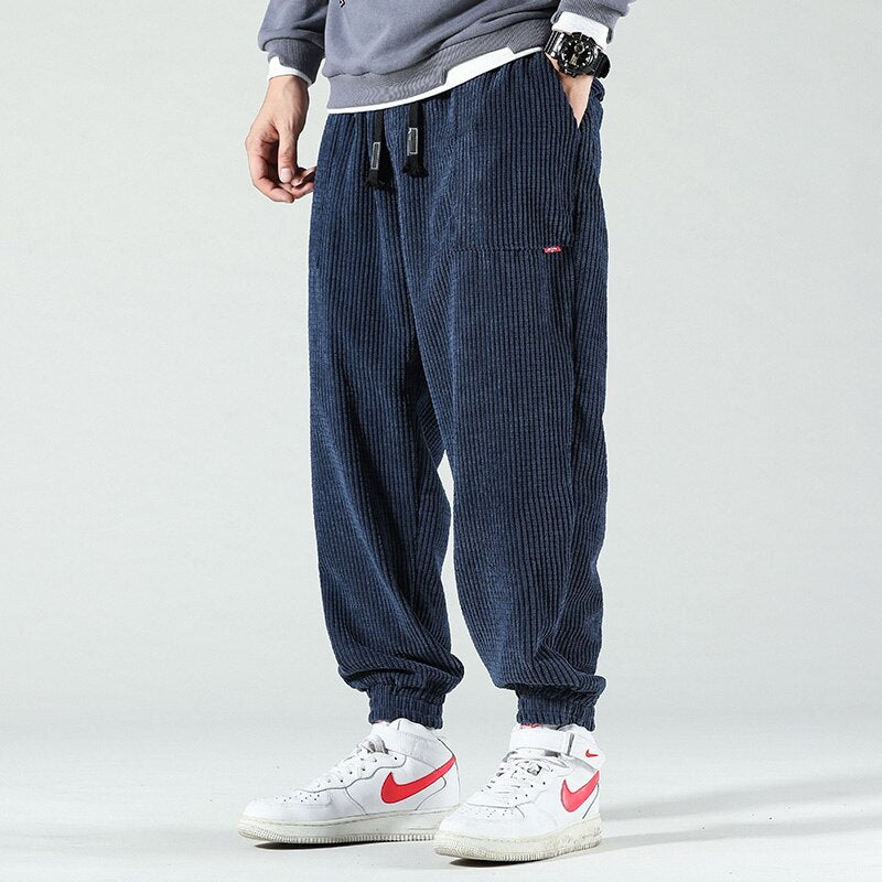 Heren Jogger Blauwe Vintage Denim Broek