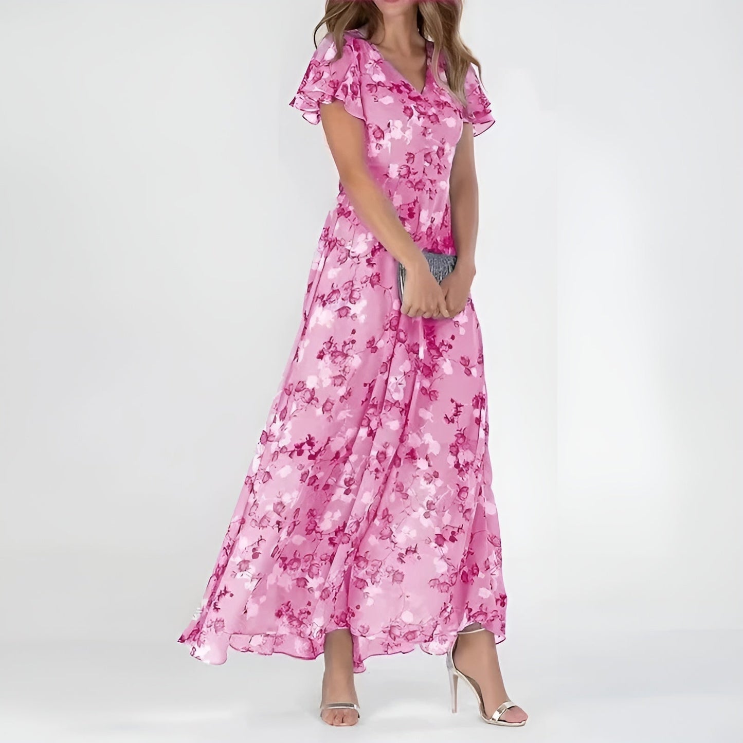 Zara | Elegante Lange Jurk Dames voor Feestelijke Kleding 4