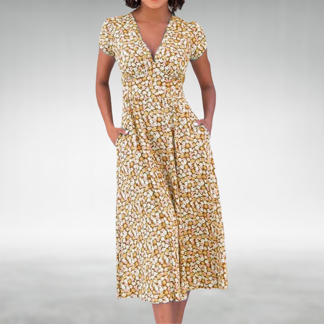 Zomerjurk Jeanne | Elegante Bloemenjurk Dames 3