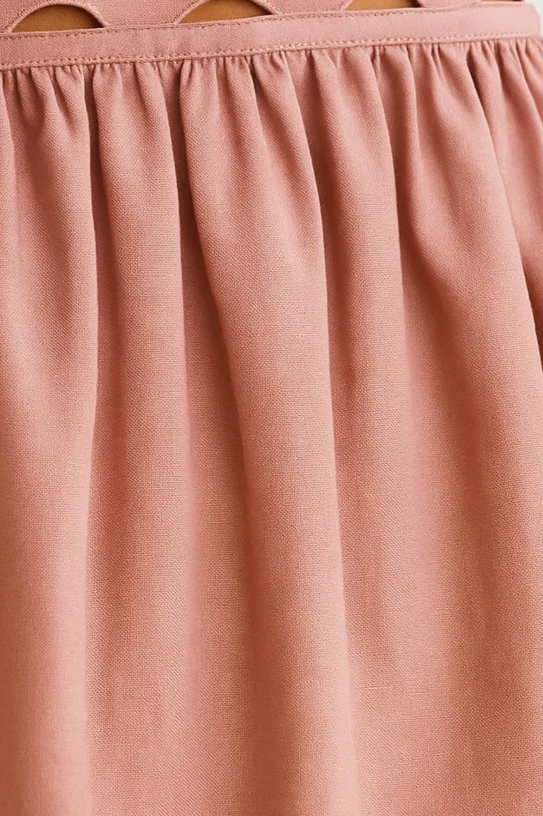 Zomerjurk Dames Strapless Uitlopende Mini Jurk met Cut-out Detail