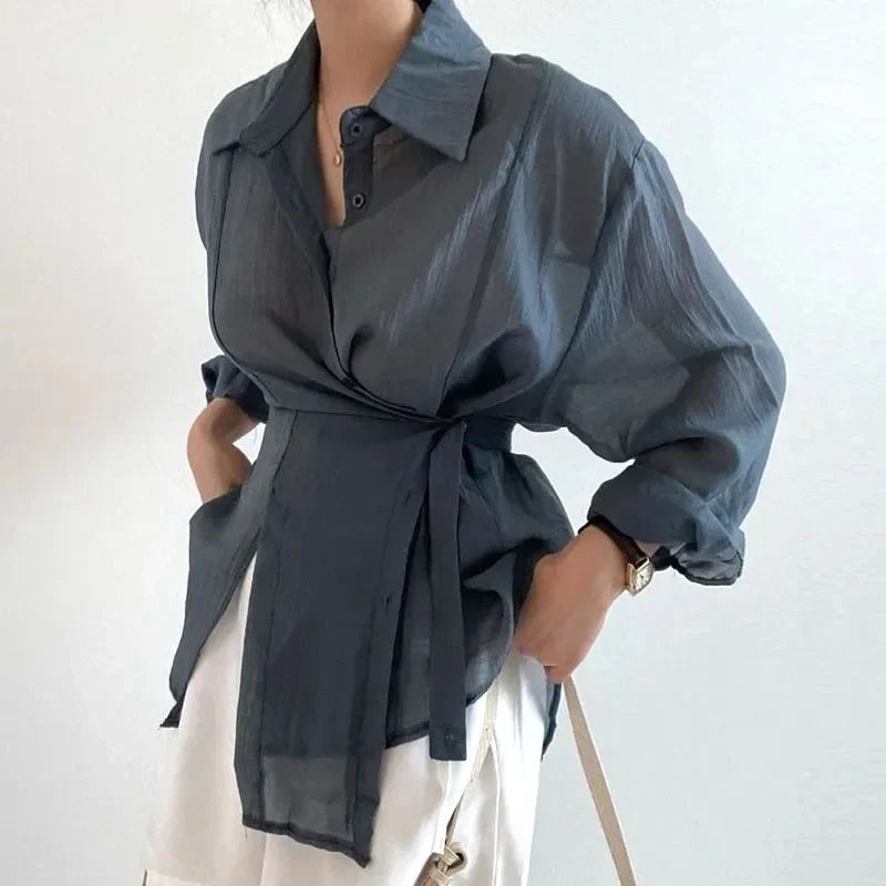 Dames Blouse Zonnescherm Stijlvol voor de Zomer
