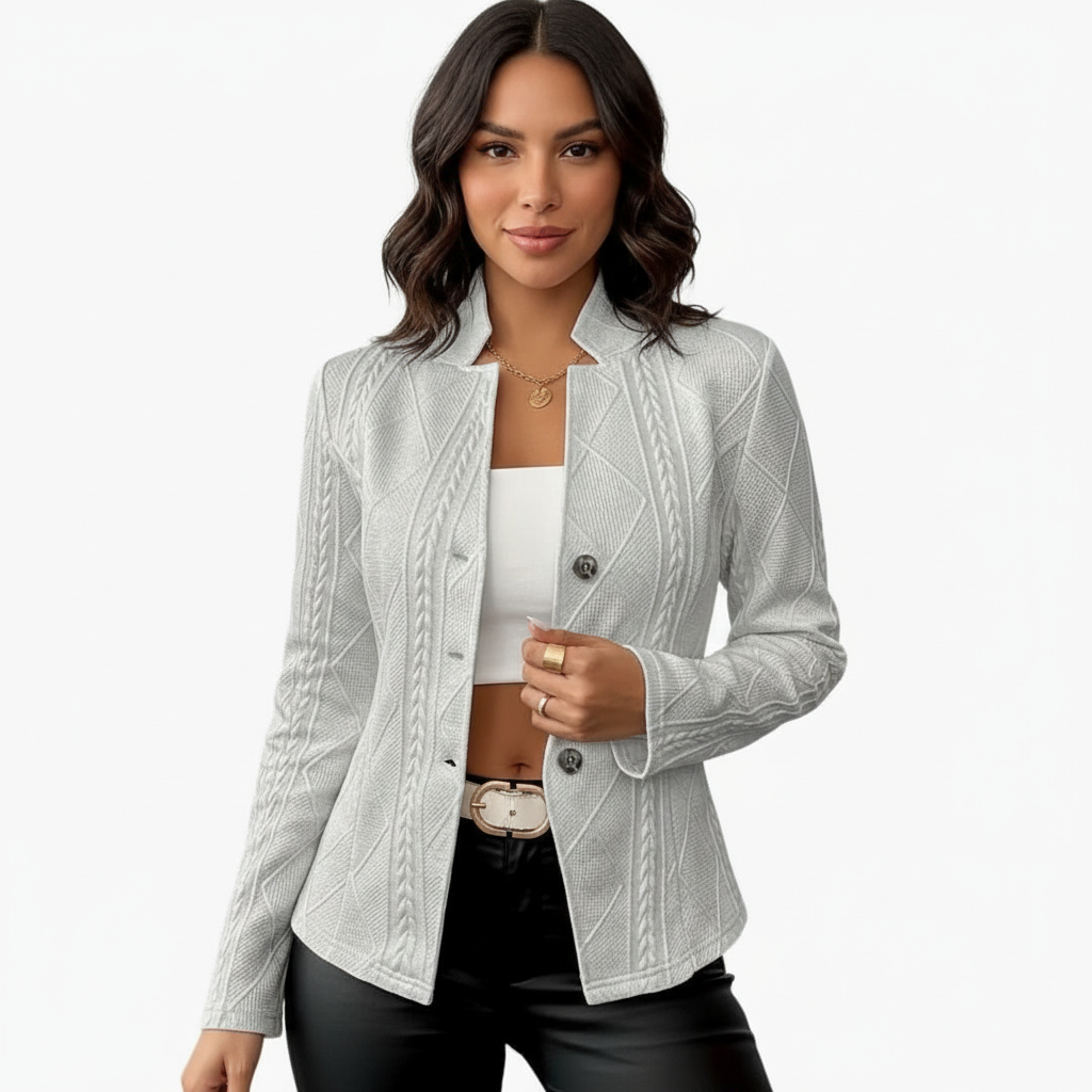 Zwarte Getailleerde Blazer Aveline | Dames Blazer 6