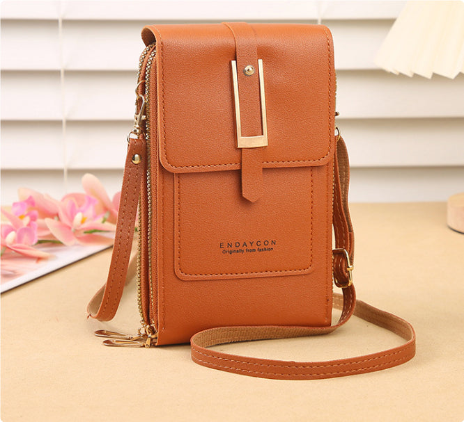 Dames Telefoontas Crossbody met Touchscreen Scherm en Bloemenvormig Ontwerp