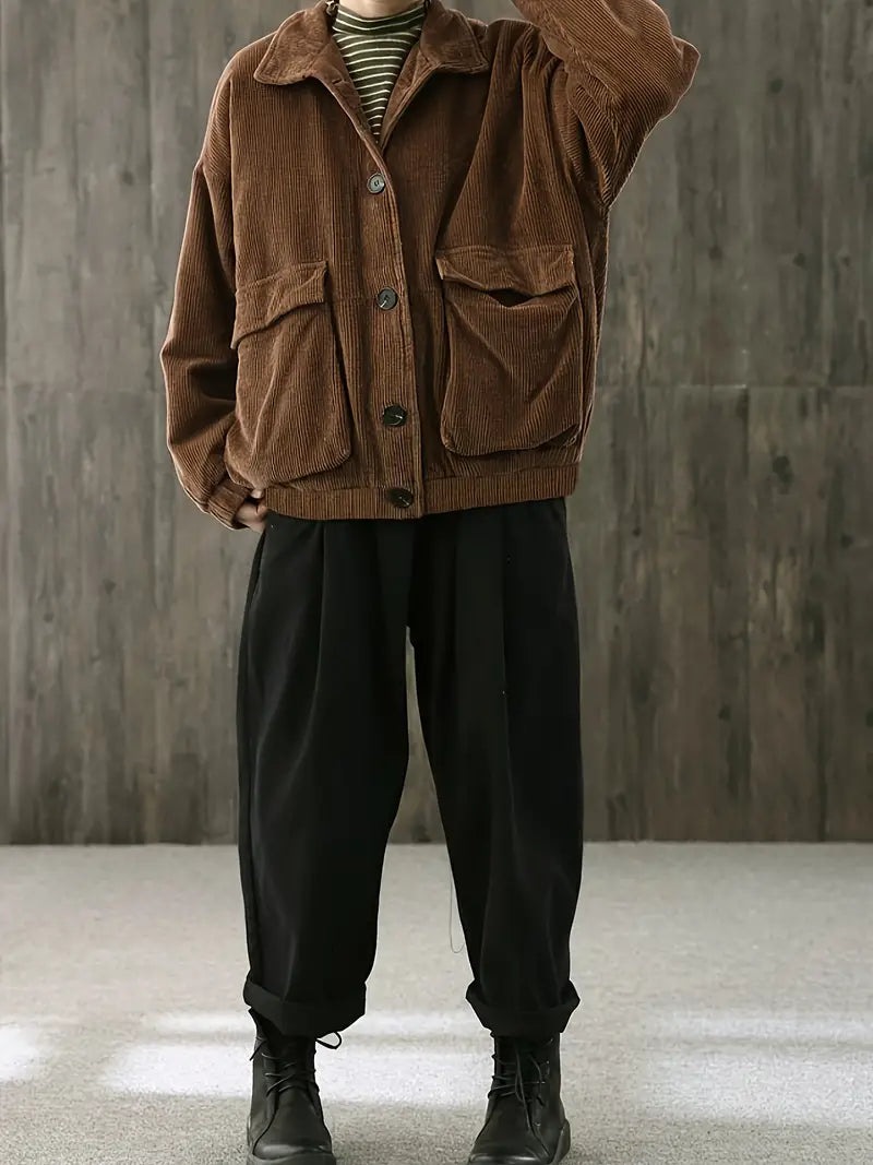 Dames Jasje Klassiek Met Knoopsluiting Elegante Stijl