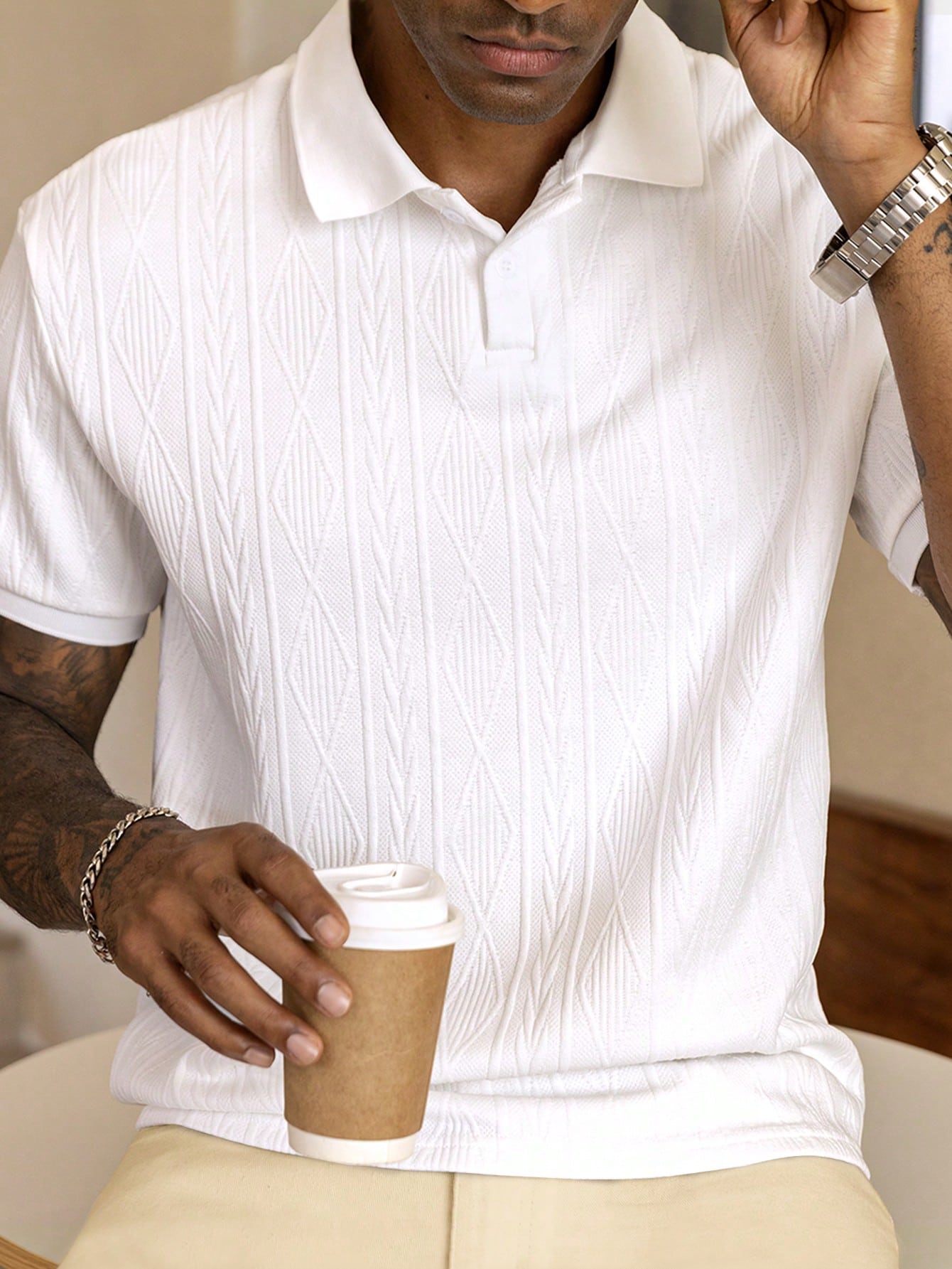 Heren Polo Shirt Kort Mouwen Klassiek Design